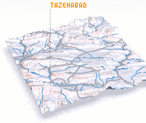 3d view of Tāzehābād