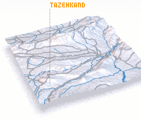 3d view of Tāzeh Kand