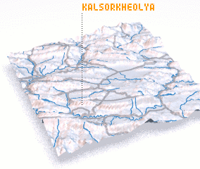 3d view of Kal Sorkh-e ‘Olyā