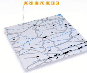 3d view of Verkhniye Kibeksi