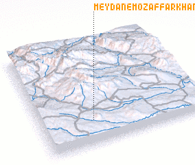 3d view of Meydān-e Moz̧affarkhān