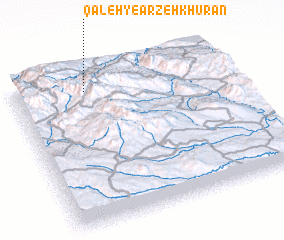 3d view of Qal‘eh-ye Arzehkhūrān