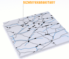 3d view of Nizhniye Karakitany