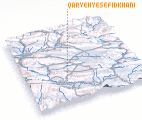 3d view of Qaryeh-ye Sefīd Khānī