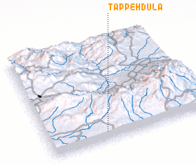 3d view of Tappeh Dūlā