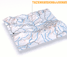 3d view of Tāzeh Kand-e Ḩājjīkhān