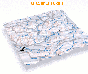 3d view of Cheshmeh Tūrān