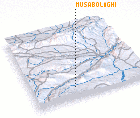 3d view of Mūsá Bolāghī