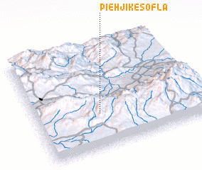 3d view of Pīeh Jīk-e Soflá