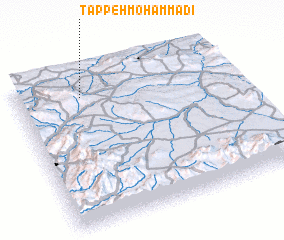 3d view of Tappeh Moḩammadī