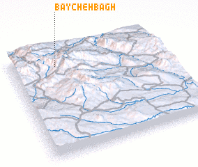 3d view of Bāycheh Bāgh