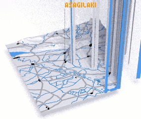 3d view of Aşağı Lǝki
