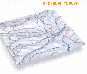 3d view of Qarah Gūnī-ye ‘Olyā