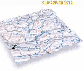 3d view of Shīrāzī-ye Vosţá