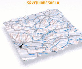 3d view of Sāyehkor-e Soflá