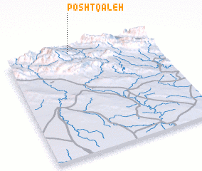 3d view of Posht Qal‘eh