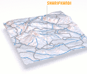 3d view of Sharīf Kandī