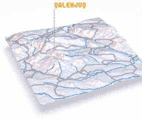 3d view of Qal‘eh Jūq