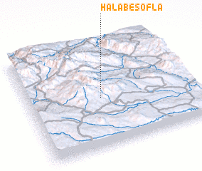 3d view of Ḩalab-e Soflá