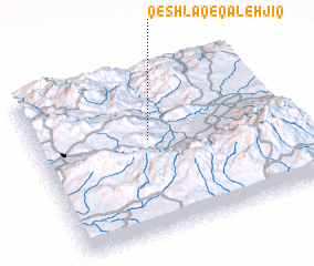 3d view of Qeshlāq-e Qal‘ehjīq