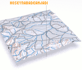 3d view of Ḩoseynābād-e Amjadī