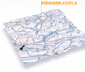 3d view of Bābā Kamāl-e Soflá
