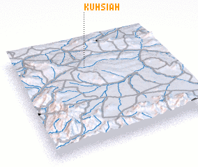 3d view of Kūh Sīāh