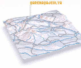 3d view of Qareh Āqāj-e ‘Olyā