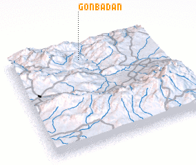 3d view of Gonbadān