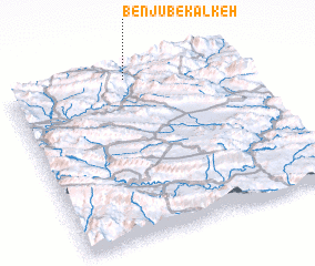 3d view of Ben Jūb-e Kālkeh