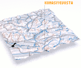 3d view of Komāsī-ye Vosţá