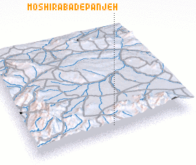 3d view of Moshīrābād-e Panjeh