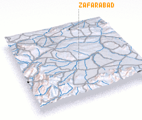 3d view of Z̧afarābād