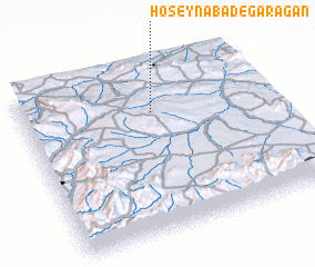 3d view of Ḩoseynābād-e Garagān