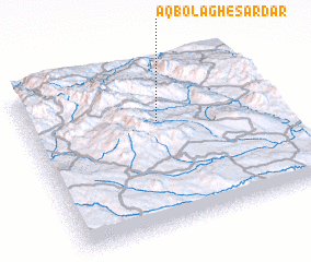 3d view of Āqbolāgh-e Sardār