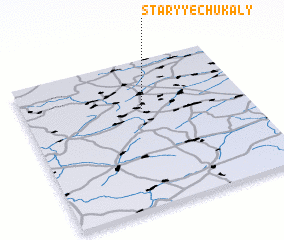 3d view of Staryye Chukaly