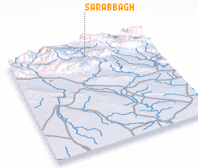 3d view of Sarāb Bāgh