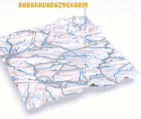 3d view of Bābā Khvārazm-e Karīm