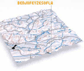 3d view of Benjufeyẕ-e Soflá