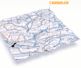 3d view of Cham Anjīr