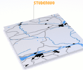 3d view of Studënovo