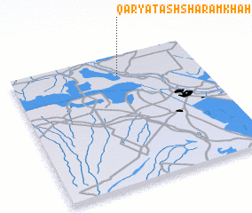 3d view of Qaryat ash Sharāmkhah