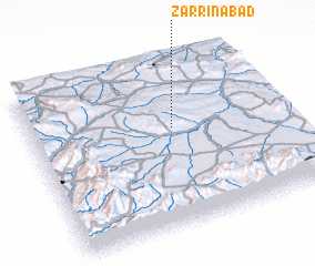 3d view of Zarrīnābād