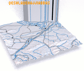 3d view of Qeshlāq-e Ḩājjī ‘Abbās
