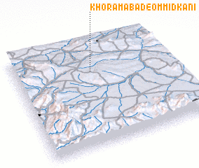 3d view of Khoramābād-e Ommīdkānī