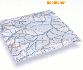 3d view of Karīmābād