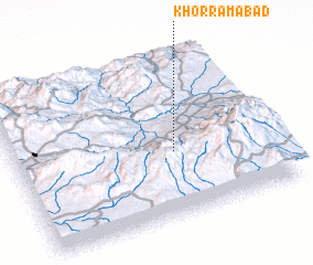 3d view of Khorramābād