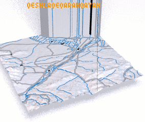 3d view of Qeshlāq-e Qarah Qayah