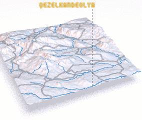 3d view of Qezel Kand-e ‘Olyā