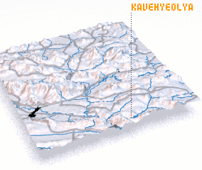 3d view of Kāveh-ye ‘Olyā